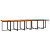 vidaXL Set de comedor jard&iacute;n 19 pzas con cojines rat&aacute;n sint&eacute;tico negro