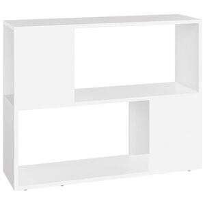 vidaXL Mueble para TV madera contrachapada blanco 80x24x63 cm