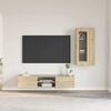 vidaXL Conjunto de mueble de TV con caj&oacute;n FLORIN Roble Sonoma