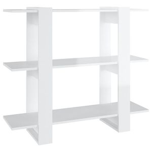 vidaXL Estanter&iacute;a/divisor de espacios blanco brillante 100x30x87 cm