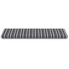 vidaXL Alfombras autoadhesivas para escaleras Rayado 15 pcs Gris