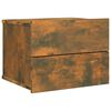 vidaXL Mesita de noche madera contrachapada roble ahumado 40x30x30 cm
