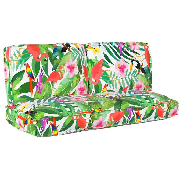 vidaXL Juego de Cojines Floral 3 pcs Multicolor Tela Oxford