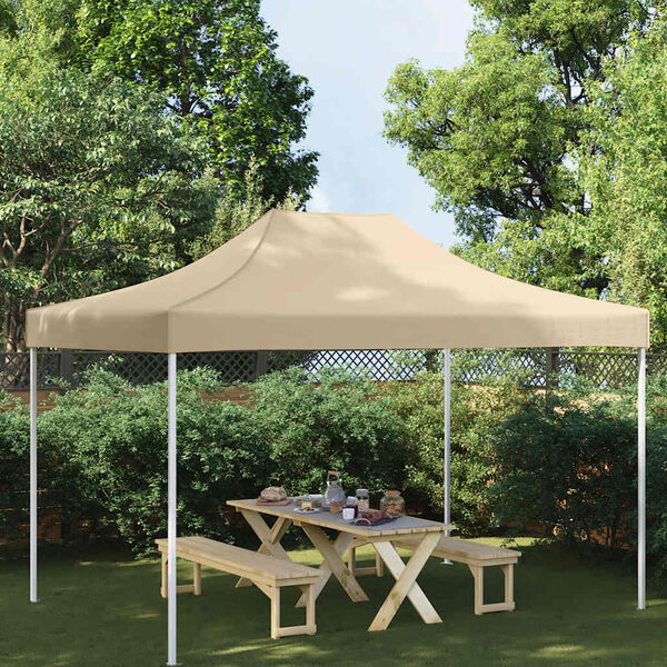 vidaXL Techo de carpa para celebraciones beige 4x3 m 270 g/m²