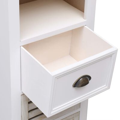 vidaXL Conjunto de muebles de baño de 5 piezas madera maciza blanco