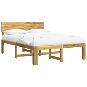 vidaXL Cama doble con cabecero ROSTOCK Blanco 120 x 200 cm