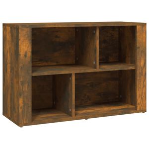 vidaXL Aparador madera contrachapada color roble ahumado 80x30x54 cm