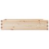 vidaXL Jardinera de madera maciza de pino 110x60x23 cm