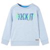 Sudadera infantil azul suave melange 140