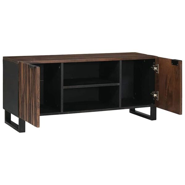 vidaXL Unidades de TV Nogal 105 x 33 x 46 cm Madera contrachapada