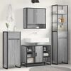 vidaXL Gabinete de Ba&ntilde;o con caj&oacute;n Gris Sonoma 40 x 30 x 100 cm