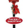 vidaXL Farola de Navidad con Pap&aacute; Noel y LED 180 cm