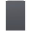 vidaXL Le&ntilde;ero de acero gris antracita 60x40x60 cm