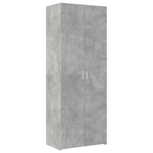 vidaXL Aparador alto madera de ingenier&iacute;a gris hormig&oacute;n 70x42,5x185 cm