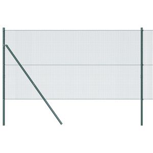vidaXL Poste de Valla Verde