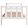 vidaXL Estructura de cama sin colchón madera de pino blanca 90x200 cm