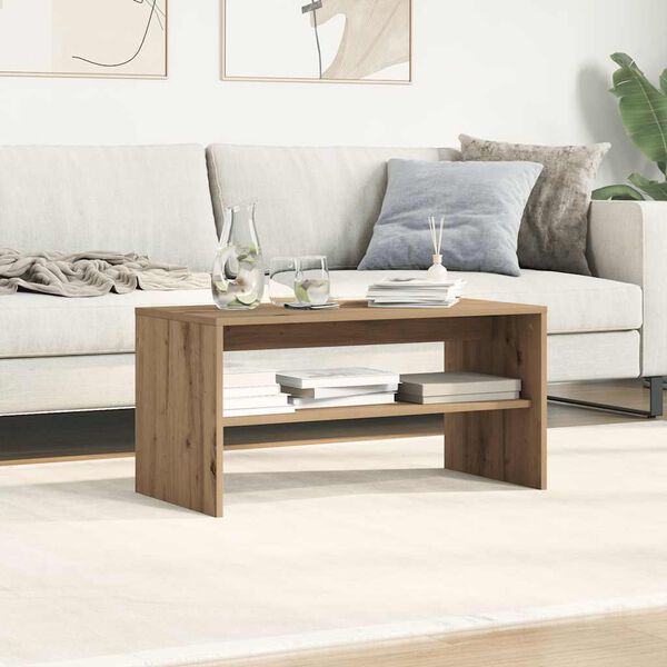 vidaXL Mueble de TV madera de ingenier&iacute;a roble artesanal 80x40x40 cm