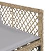 vidaXL Set comedor de jard&iacute;n 9 pzas con cojines rat&aacute;n sint&eacute;tico beige