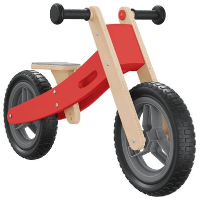 vidaXL Bicicleta sin pedales para niños rojo