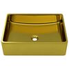 vidaXL Lavabo 41x30x12 cm cer&aacute;mica dorado
