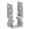 vidaXL Anclajes de valla 12 uds acero galvanizado plateado 7x6x15 cm