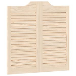 vidaXL Puertas batientes Natural 80 x 40 cm Madera de Pino Maciza