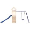 vidaXL Parque infantil de exterior madera maciza de pino