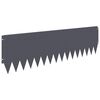 vidaXL Borde de C&eacute;sped 20 pcs 103 x 30 cm Acero Gris antracita