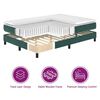 vidaXL Cama tipo Box Spring Verde oscuro 90 x 200 cm Terciopelo