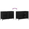 vidaXL Mueble de lavabo con cajones roble negro 90x34,5x60 cm