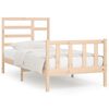 vidaXL Estructura de cama sin colch&oacute;n madera maciza de pino 100x200 cm