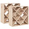 vidaXL Estante de Vino 2 uds. Natural 62 x 25 x 62 cm