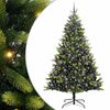 vidaXL &Aacute;rbol de Navidad Artificial Plegable 300 LEDs Verde 180 cm
