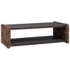 vidaXL Mesa de Caf&eacute; Natural 110 x 55 x 35 cm Madera de Caoba S&oacute;lida