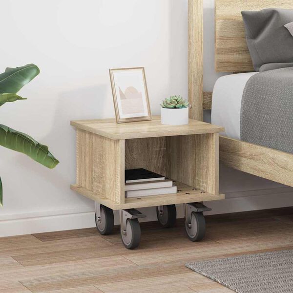 vidaXL Soporte de TV Roble Sonoma 37 x 35 x 35 cm Madera de ingenier&iacute;a