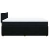 vidaXL Cama box spring con colch&oacute;n tela negro 140x190 cm