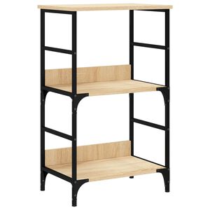 vidaXL Estanter&iacute;a de madera de ingenier&iacute;a roble Sonoma 50x33x82 cm