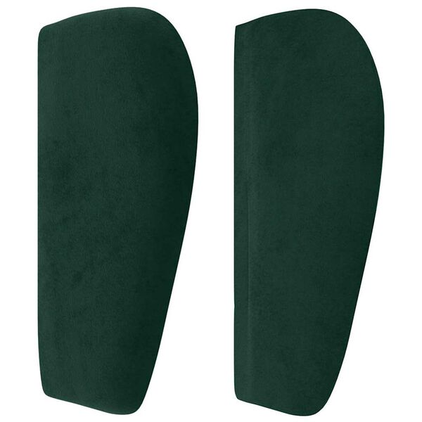 vidaXL Cabecero de terciopelo verde oscuro 83x23x78/88 cm