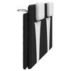 vidaXL Cabecero de cama acolchado Viana cuero sint&eacute;tico negro blanco 160 cm