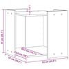 vidaXL Mueble arenero de gatos madera ingenier&iacute;a envejecida 53x53x51cm