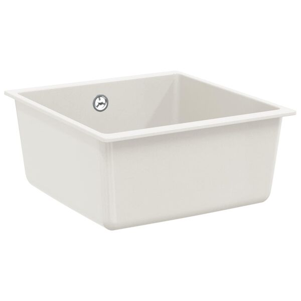 vidaXL Lavabo 430 x 460 mm 80% Cuarzo y 20% Resina