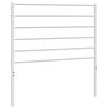 vidaXL Cabecero de repuesto de metal blanco 90 cm
