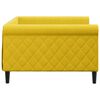 vidaXL Sof&aacute; cama sin colch&oacute;n terciopelo amarillo 100x200 cm