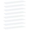 vidaXL Estantes para estanter&iacute;a 8uds contrachapada blanco 100x30x1,5cm