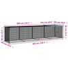 vidaXL Gallinero con techo acero galvanizado gris claro 403x98x90 cm