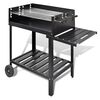 vidaXL Soporte para barbacoa de carb&oacute;n con 2 ruedas