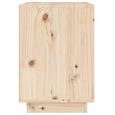 vidaXL Mesita de noche madera maciza de pino 40x35x50 cm