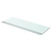 vidaXL Estantes 2 unidades panel de vidrio transparente 80x25 cm