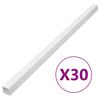 vidaXL Canaletas para cables PVC 60x60 mm 30 m
