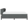 vidaXL Cama tipo Box Spring con colch&oacute;n Gris oscuro 160 x 200 cm tela